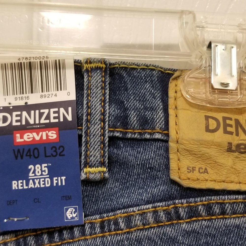 Levi's Denizen 285 Relaxed Fit Men's Straight Leg Jeans 40x32 NWT - Picture 12 of 12